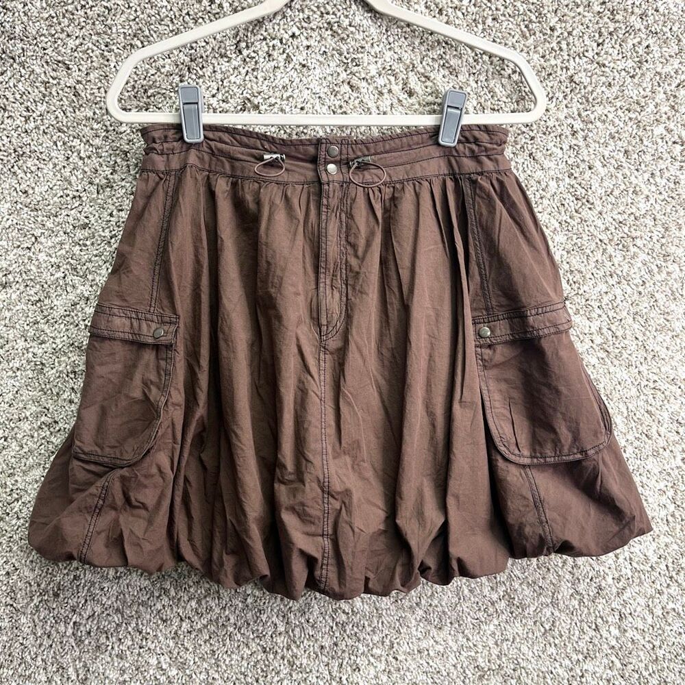 Pilcro Skirt Women’s 10 Brown Parachute Mini‎